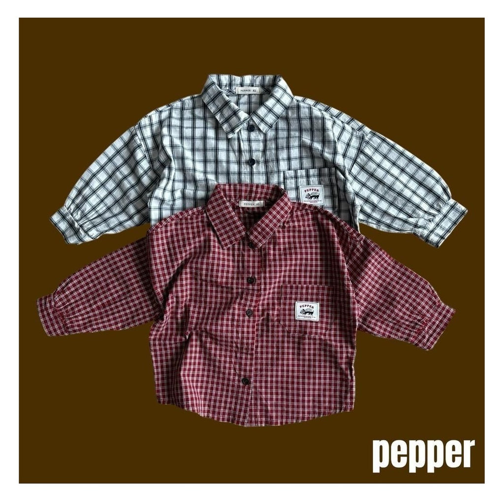 PEPPER クッキーチェックシャツ
