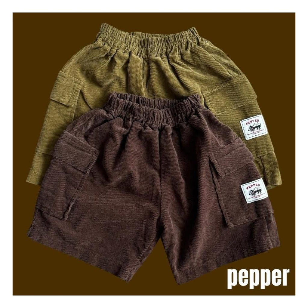 PEPPER ココボールコーデュロイバミューダパンツ