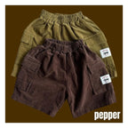 PEPPER ココボールコーデュロイバミューダパンツ
