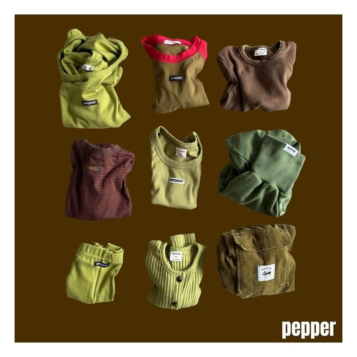 PEPPER ココボールコーデュロイバミューダパンツ