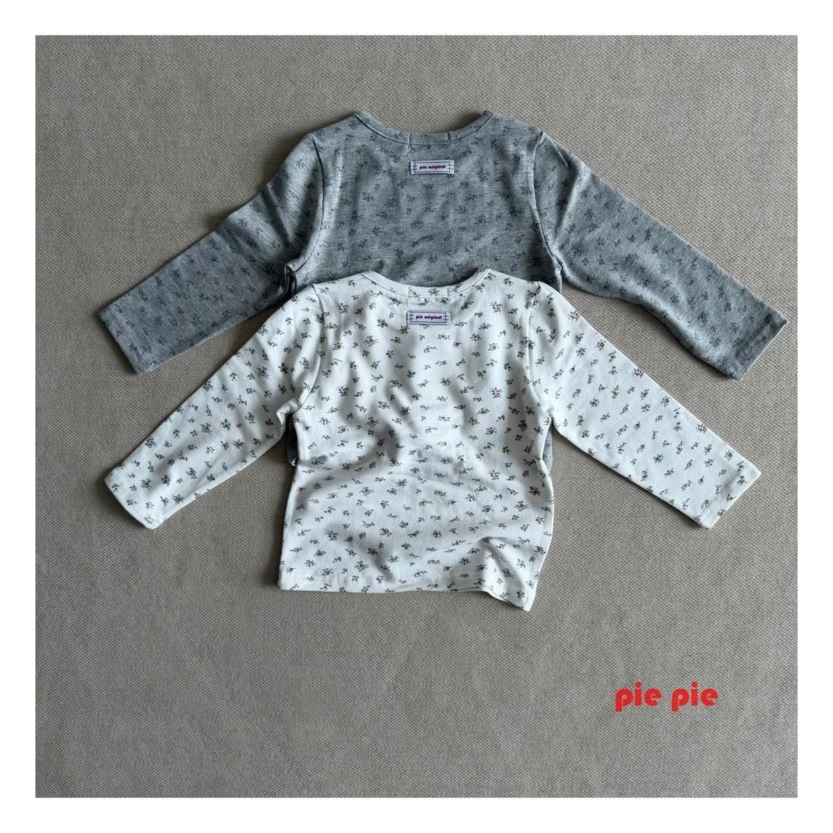 PIE フラワー柄 ぴったりTシャツ