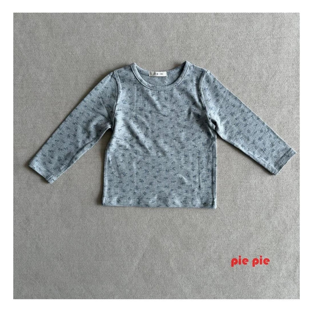 PIE フラワー柄 ぴったりTシャツ