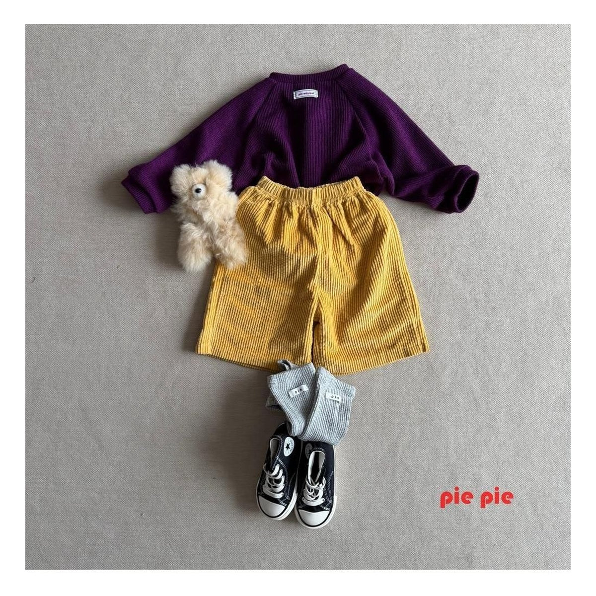 PIE エンボスコーデュロイバミューダパンツ