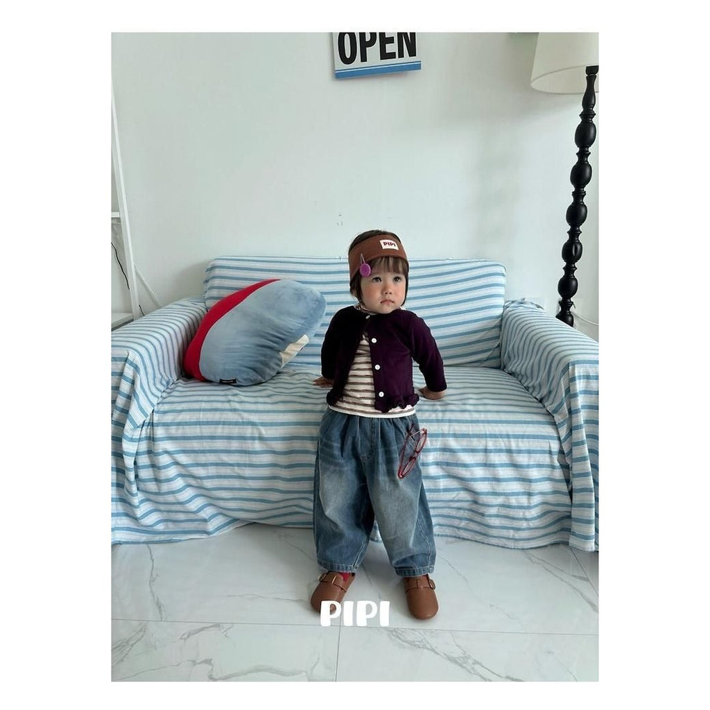 PIPI ウエストゴムデニムパンツ