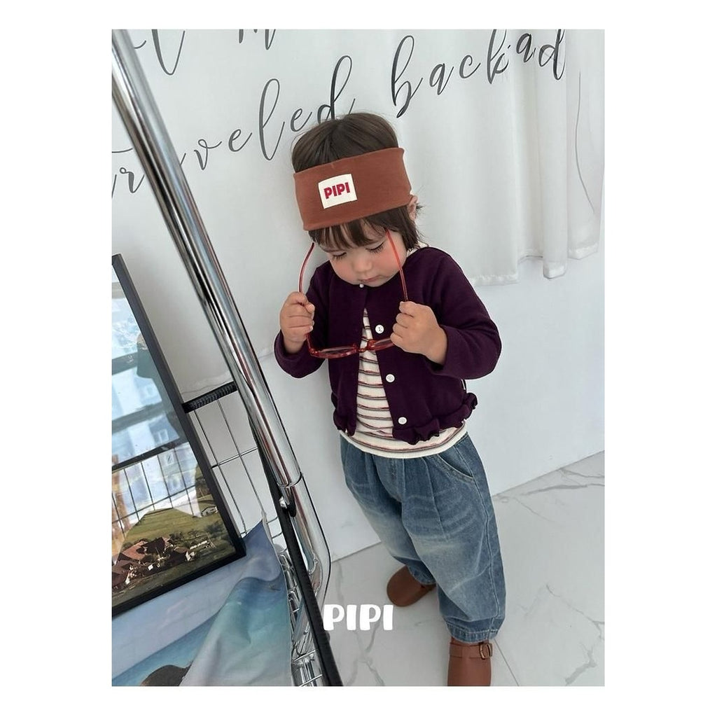 PIPI ウエストゴムデニムパンツ