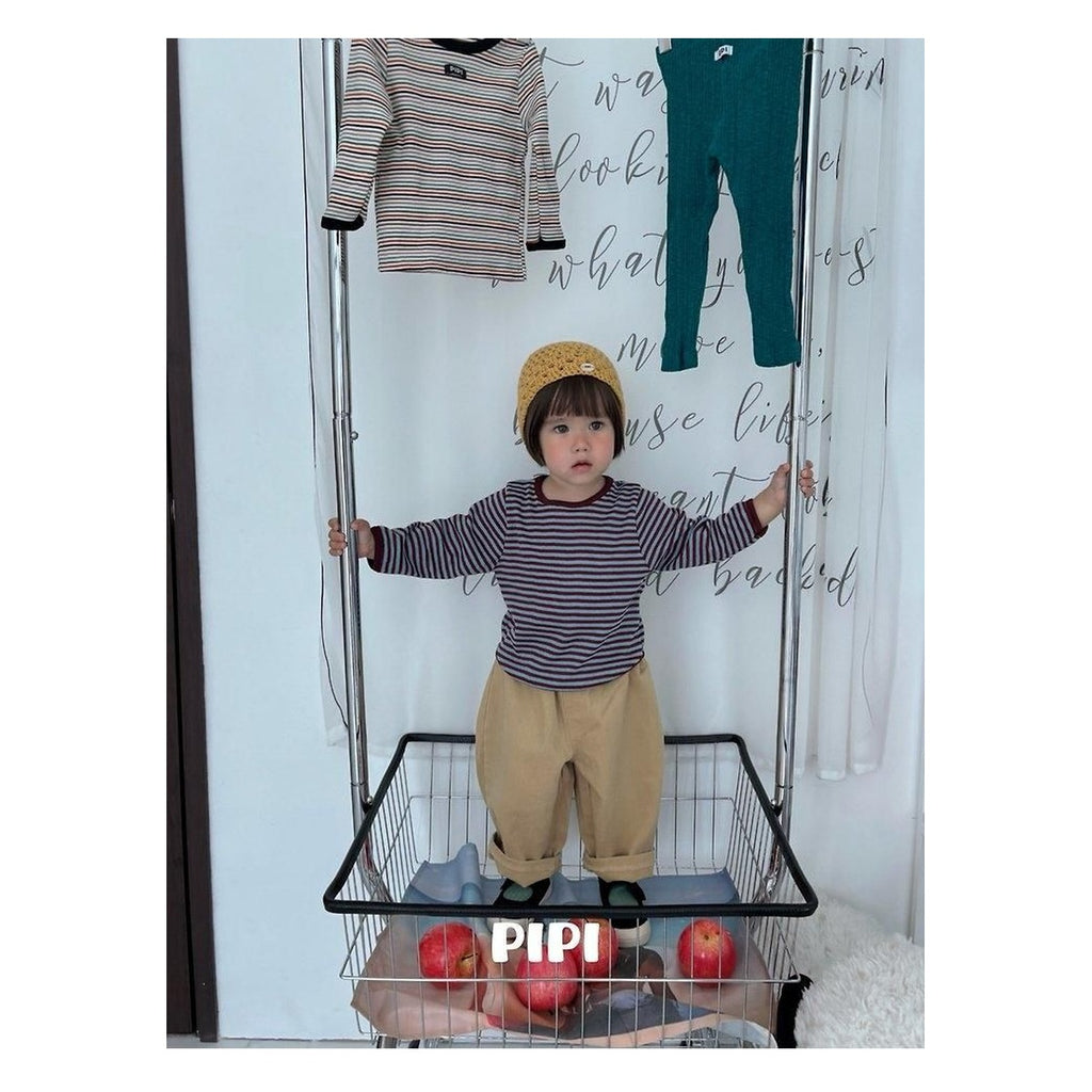 PIPI ボーダーラップTシャツ