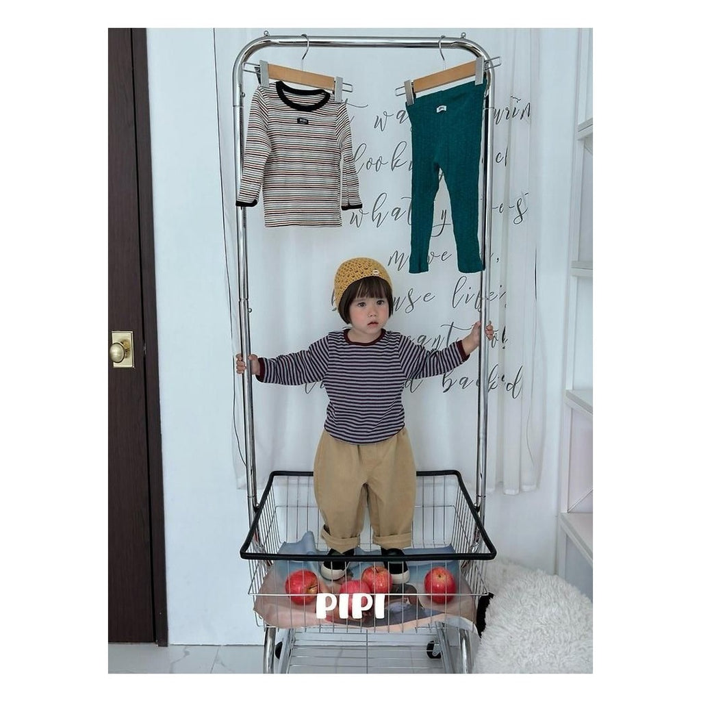 PIPI ボーダーラップTシャツ