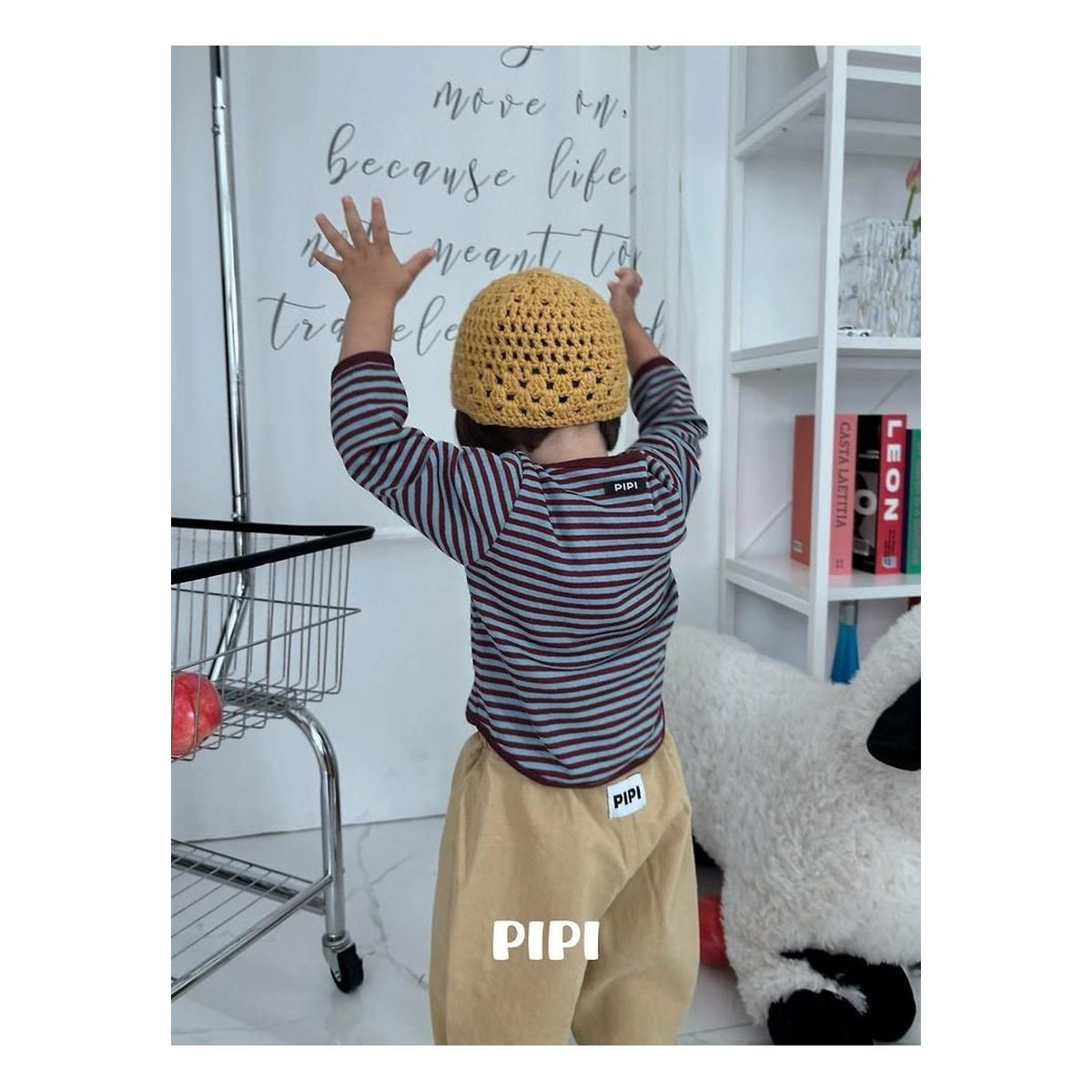PIPI ボーダーラップTシャツ