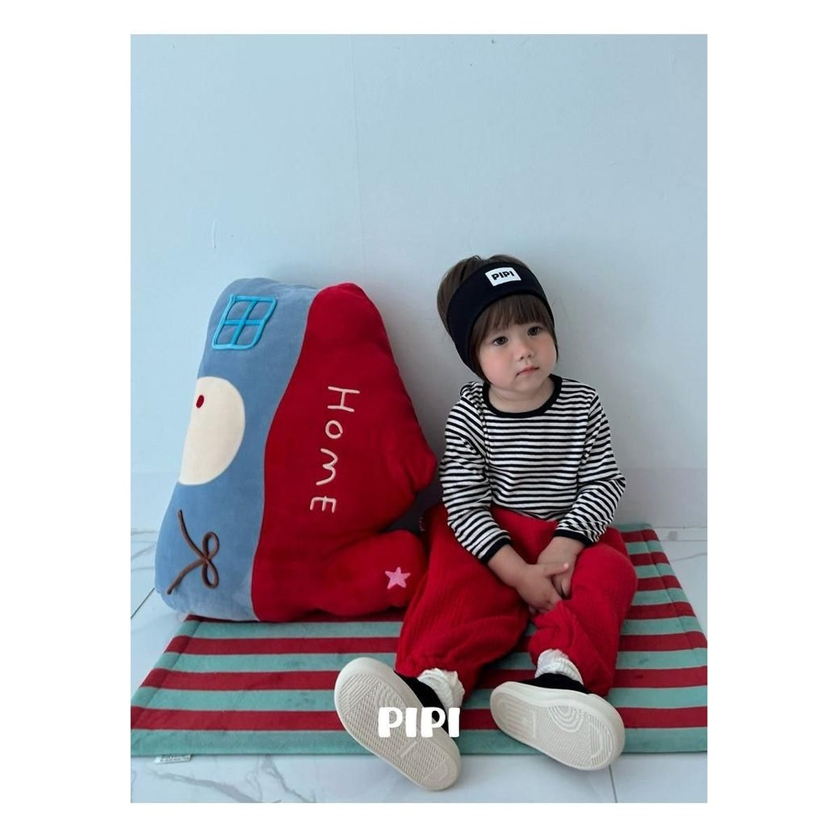 PIPI ボーダーラップTシャツ