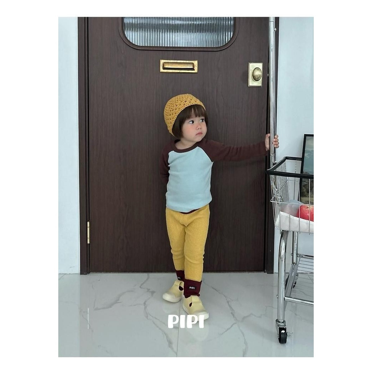 PIPI ナグラン配色Tシャツ