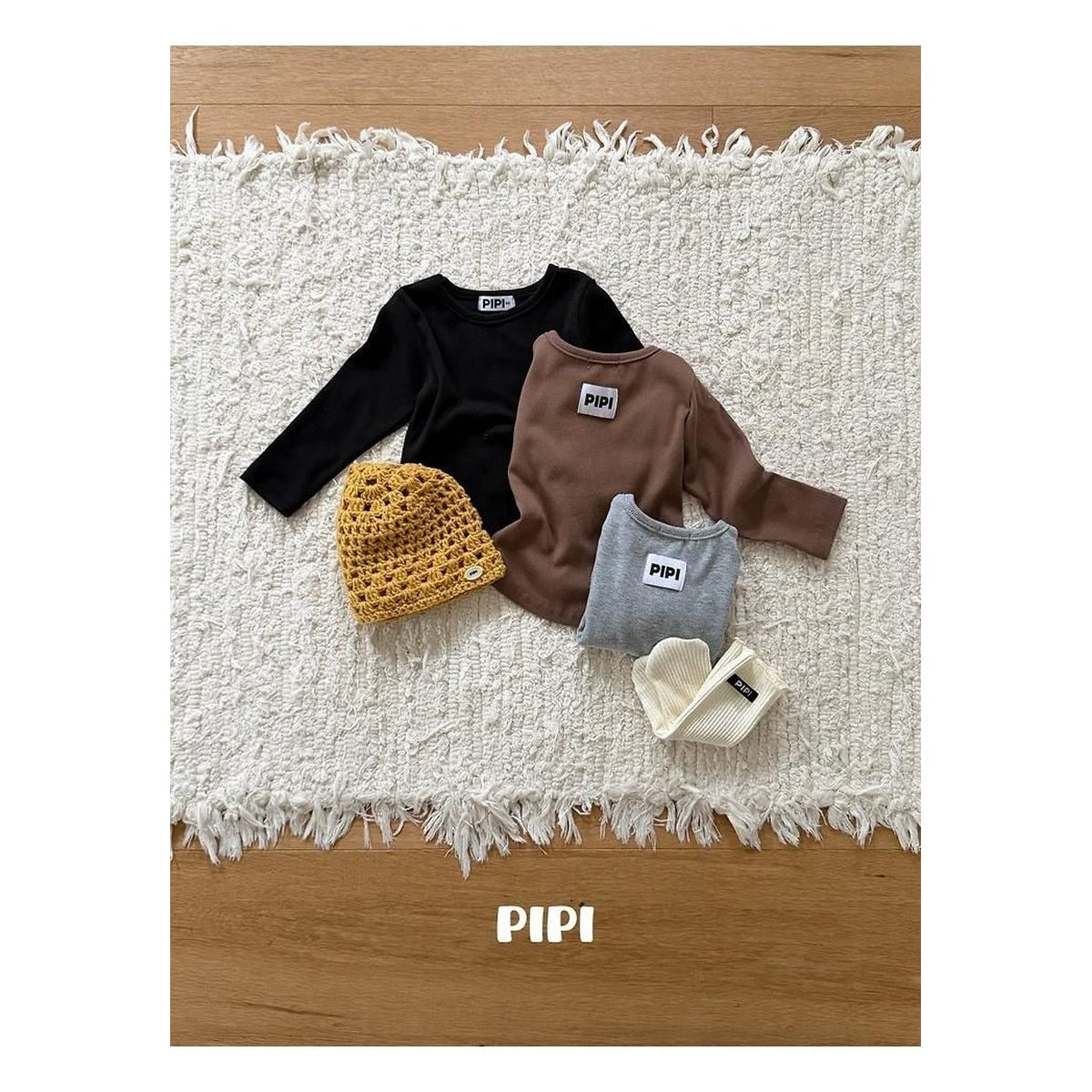 PIPI リブTシャツ