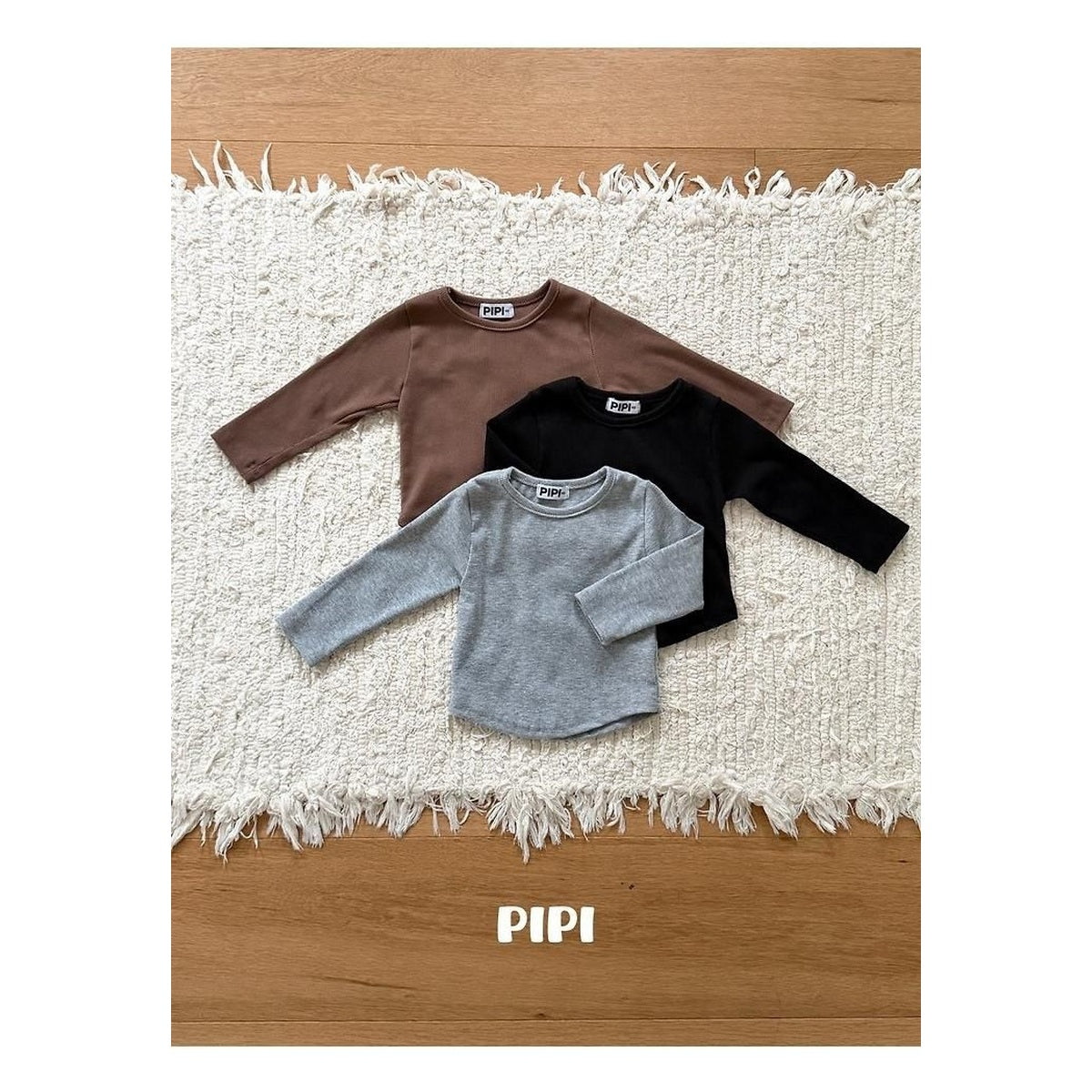 PIPI リブTシャツ