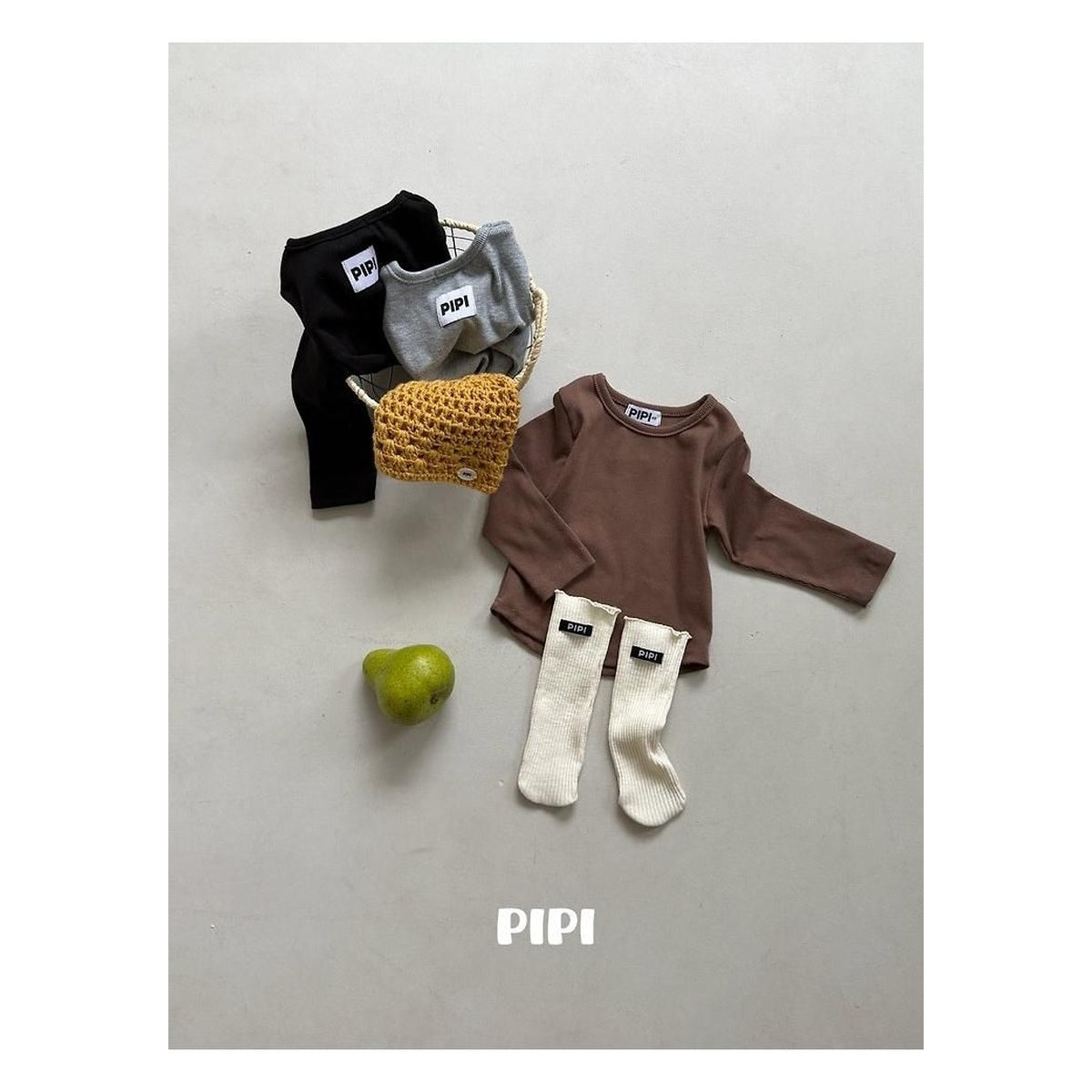 PIPI リブTシャツ