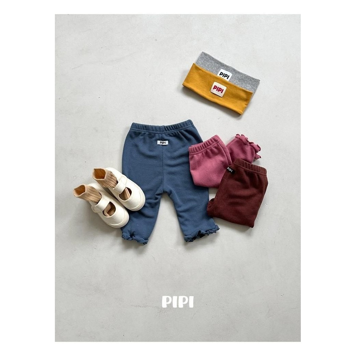 PIPI フリル8分丈パンツ
