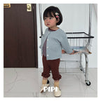 PIPI フリル8分丈パンツ