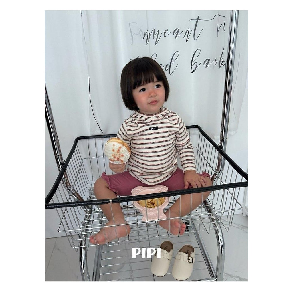 PIPI フリル8分丈パンツ