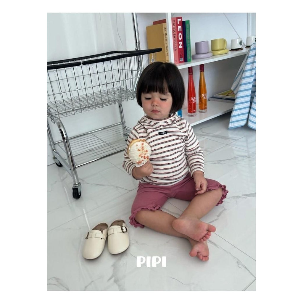 PIPI フリル8分丈パンツ