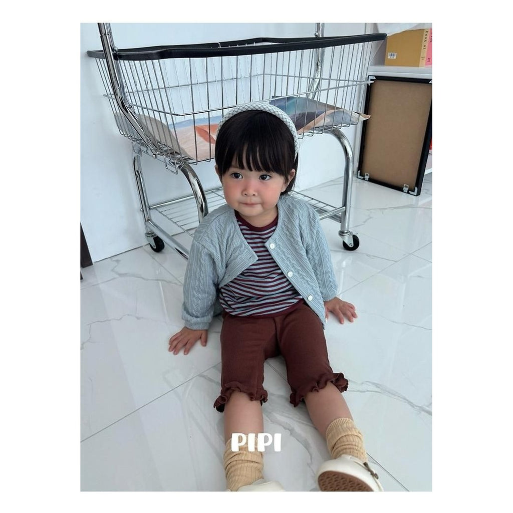 PIPI フリル8分丈パンツ