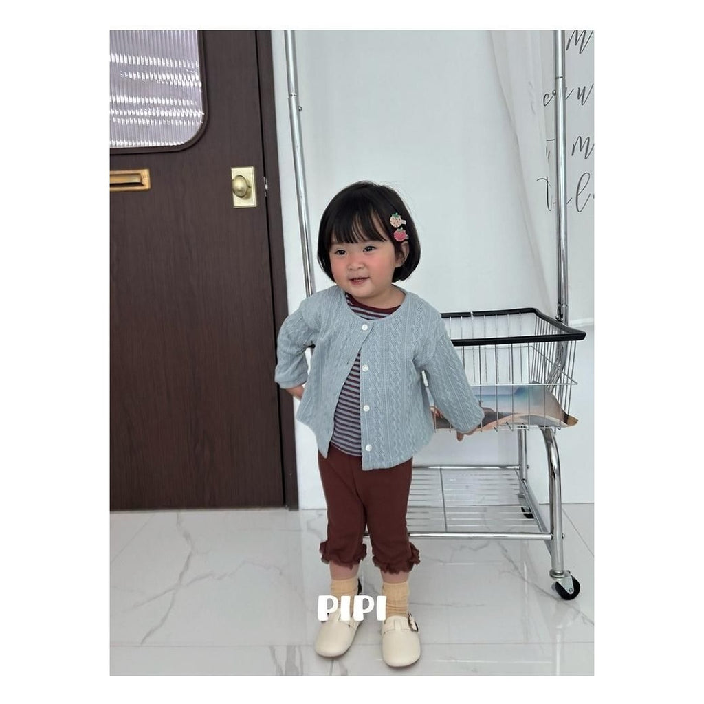 PIPI フリル8分丈パンツ