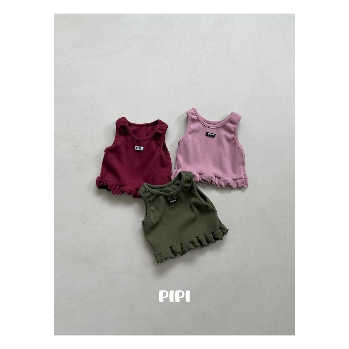 PIPI フリルタンクトップ